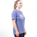 Huntworth New Women's  T Shirt XL Distressed Flag Graphic Tee American Flag Blue Photo 1