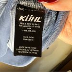 Kuhl Stria Outdoor Thermal Blue Striped Hoodie Long Sleeve Kangaroo Pocket Top Photo 8