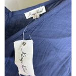 Kings Road Womens Dress Sz S Navy Blue Cotton Maxi Long Tiered Sleeveless Crepe Photo 8