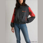 Ashley by 26 International VTG‎ Ashley Jacket Woman's Medium Mike White Racing Red Black NASCAR Lined Snap Photo 1