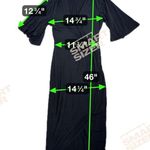 Lulus  Dulcet Washed Black Surplice V Neck High Low Midi Dress Women’s Size XS Photo 6