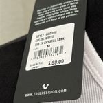 True Religion  White and Pink Logo Tank Photo 3