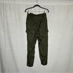L'Agence L’Agence Green Satin Cargo Pants Size 0 Photo 1