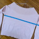 Anthropologie MOTH Off the Shoulder Boat Neck Light Pink Sweater Size XS Photo 13