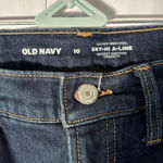 Old Navy Sky Hi A-Line Higher High-Rise jean shorts size 10 Photo 1