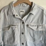 ZARA Denim Overshirt Size Medium Photo 5