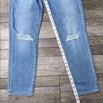 7 For All Mankind Josefina Skinny Boyfriend Light Blue Distressed Jeans Photo 4