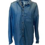 American Eagle New  Women’s Denim Jean Blue Shirt Size XS NWT Photo 0