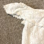 Kontrol  White Eyelet Off The Shoulder Ruffle Top Photo 4