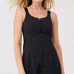 Outdoor Voices  Women's Black Nylon Full‎ Zip Powerhouse Dress Sleeveless Sz L/XL Photo 0