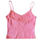 Gap  fit coral ribbed built in bra cropped ribbed tank small Photo 1