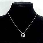 Sterling silver I love you to the moon and back necklace NWT 18in Photo 2