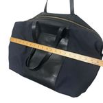 Cuyana Le Sud Weekender Bag Large Navy Canvas Black Leather Travel Tote Blue Photo 14