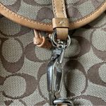 Coach Vintage signature “C” jacquard canvas and leather brown/tan backpack 6613 Photo 3