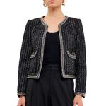 Endless Rose New Sequin Tweed Jacket Photo 2