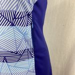 Title Nine Purple & Blue Print Short Sleeve Sport Dress S Photo 2