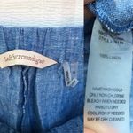 Soft Surroundings Pants Linen Wide Leg Blue Small Photo 6