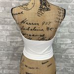 Free People Ribbed V Neck Brami in White Photo 2