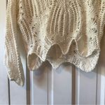 IRO Bella Cotton Crochet Hooded Sweater in White Size Small Photo 2