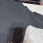 Nap Women's Loungewear Terry Cropped Boxy Drawstring Hem Sweatshirt Black Small Photo 7