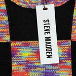 Steve Madden Sweater Medium Black Multi Colorblock Knit Pullover Women Photo 5