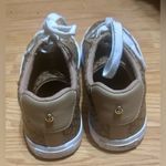 GBG LA Women's sneaker Size 9 All Over Logo white Brown & Gold w red Photo 3