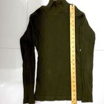 Clifford & Wills 💯 cotton military green mock neck ribbed turtleneck.Size Small Photo 2