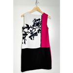 Nine West Womens Color block Floral Dress Size 6 Multicolor Sleeveless Photo 2