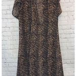 🇺🇸 Cheetah Sheer Short Sleeve Long Kimono Size XL Photo 2