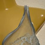 Victoria's Secret Victoria’s Secret Light Blue Sheer Lace Unlined Bra 36DD Satin Trim Corset Wire Photo 5