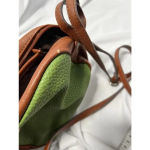 CHAPS Green and Brown Faux Leather Crossbody Bag Photo 7