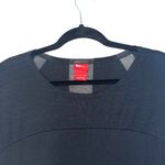 Nike Black Contrast Sheer Back Long Sleeve Athletic Tee Photo 1