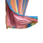 Cato  Wide Leg Palazzo Pants 18/20W Plus Size Colorful Striped Elastic‎ Waist Photo 2