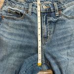 Old Navy  Women's High-Rise O.G. Straight Leg Jeans Ankle Slit Blue Denim 2 Zip Photo 10