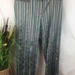 Lafayette 148  Blue & Silver Striped Capri pants Photo 0