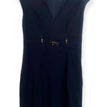 Trina Turk black dress with belt buckle detail Photo 0
