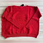 JM Collection  Sequin Stripe Long-Sleeve Sweater Red 2X NWT IN PACKAGE Photo 3