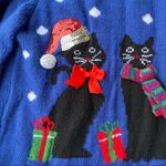 Karen Scott Cat Polka Dot Christmas Sweater Photo 2