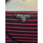 Brave Soul  London size 14 Black Red Stripe Bodycon Dress Photo 1