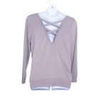 Torrid Athleisure Long Sleeve Lattice Back Top size 2 Photo 4