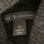 Apt. 9  Size M Medium 100% Cashmere Argyle Sweater Turtleneck Photo 2