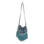 Antik Kraft  bohemian fringe turquoise crossbody Photo 1