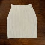Amazon White Ribbed Skirt Photo 0