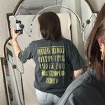 Daydreamer  Nirvana Graphic Print Short Sleeve Knit Tee Gray Size Small Photo 1