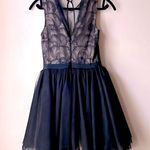 Bebe Ballerina Scallop Tulle Fit & Flare Mini LBD Cocktail Dress Photo 1