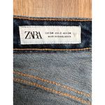 ZARA  Jeans Women's‎ Size 2  Blue Mid Rise Straight Leg Raw Hem Denim Photo 2
