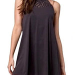 Billabong  Crochet Grey Pullover Mini Surf Beach Dress Women’s XS Photo 0