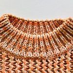 H&M Chunky Knit Sweater Size Small Peach Cream Wool Blend Cottage Cute Comfort Photo 2