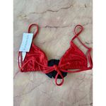 We Wore What Cooper Bikini Top in Barn Red XSmall New Womens Swimsuit Photo 6
