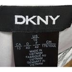 DKNY  Striped Midi Dress Sleeveless V-Neck Casual Summer Dress Size 10‎ Photo 2